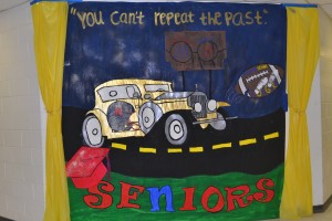 The Senior Class Councils first place winning wall!