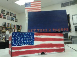 The Patriot Club works to gather letters from students for soldiers and veterans.