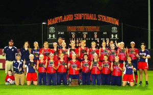 The Lady Patriots after their win.