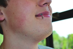 Dilley's lip ring